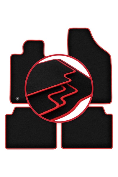 shumee Covorașe auto CARLUX-RED pentru: Renault Safrane liftback (1992-2000)