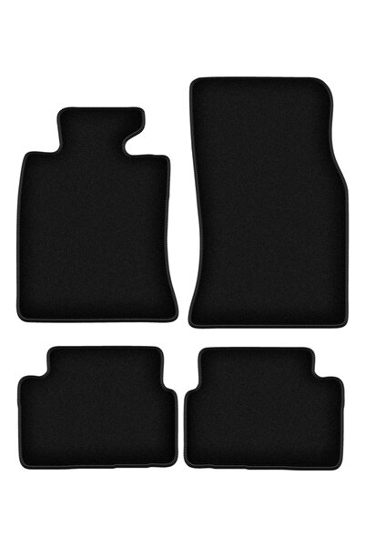 shumee Covorașe BASIC negre din velur pentru: Mini Clubman R55 hatchback (2006-)