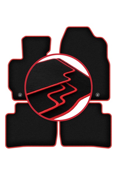 shumee Covorașe auto CARLUX-RED pentru: Mazda CX-5 I SUV (2012-2017)