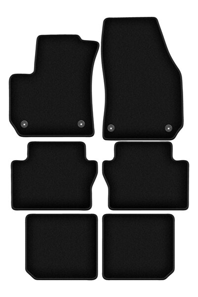 shumee Covorașe BASIC negre din velur pentru: Opel Zafira B monovolum (2005-2...