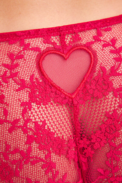 Women Secret Dantelli kırmızı külot