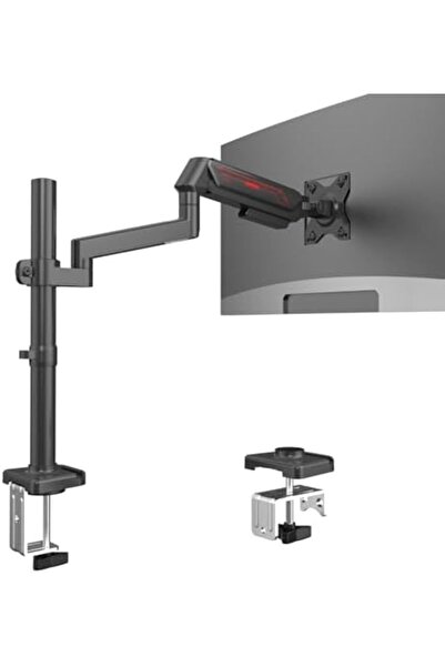 Generic حامل شاشة ETHU PC Gas Spring مع ذراع تمديد للشاشات مقاس 13-32 بوصة