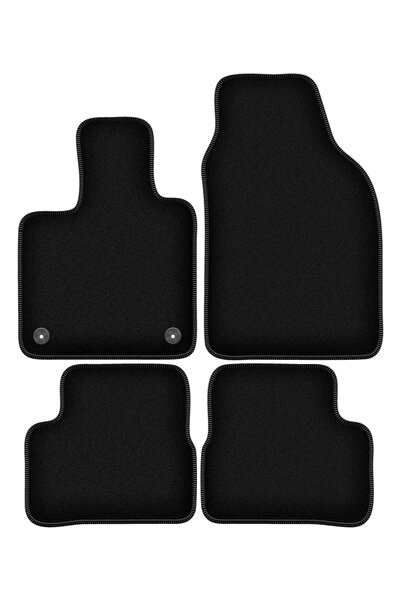 shumee Covorașe BASIC negre din velur pentru: Fiat E-500 / 500 Electric hatch...