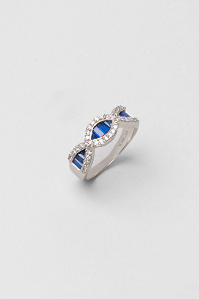 So CHIC... Yakamoz Sarmalı 18 Ayar Beyaz Altın Kaplama Gümüş Yüzük