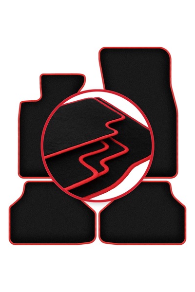 shumee Covorașe auto CARLUX-RED pentru: BMW 5 E60 xDrive (2003-2010)