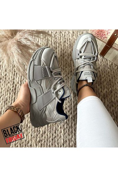 dehaine Adidasi dama, casual, din panza, fashion, CL2401, gri