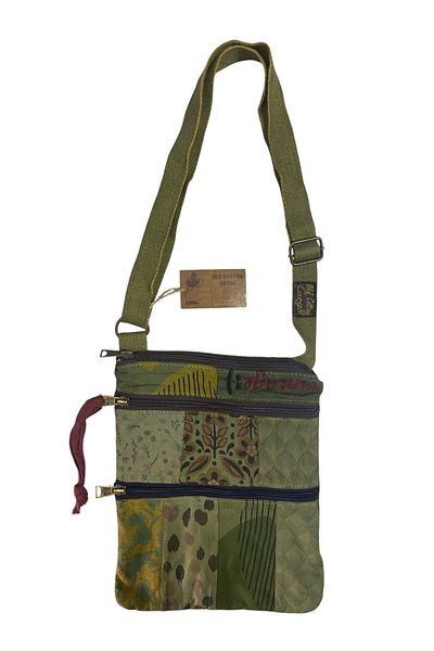 Old Cotton Vintage Colorful Ethnic Shabby Small Size Beach Daily Women's Shoulder Bag 24cm X 29cm