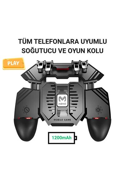 coofbe 1200mah Bataryalı 6 Parmak Telefon Soğutucu Nişan Tetik Tuşu Profesyon...