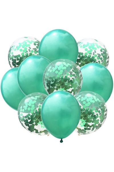 Choice 12INCH Green 12inch 10pcs Mix Blue Rose Gold Confetti Latex Balloon colorful Baby Shower Wedding Bir