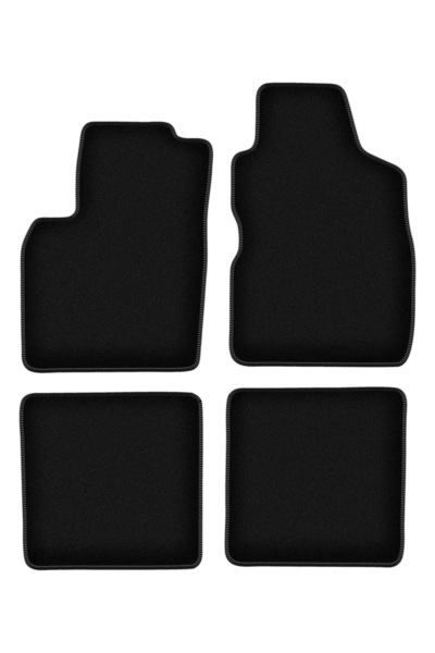 shumee Covorașe BASIC negre din velur pentru: Fiat Panda II hatchback (2002-2...