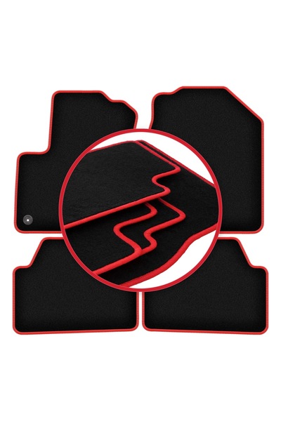 shumee Covorașe auto CARLUX-RED pentru: crossover KIa eNiro / Niro EV (2016-)