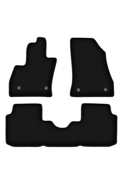 shumee Covorașe BASIC negre din velur pentru: Fiat 500L monovolum (2012-)