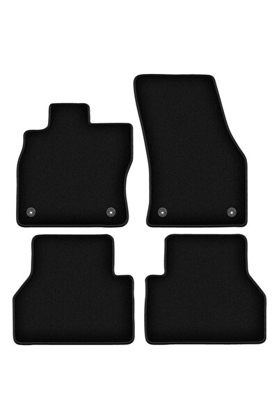 shumee Covorașe BASIC negre din velur pentru: Volkswagen Caddy IV kombivan (2...