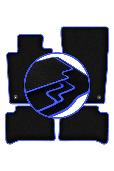 shumee Covorașe auto CARLUX-BLUE pentru: Mercedes CLS C219 sedan (2004-2010)