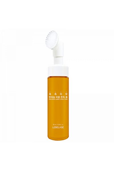 LEBELAGE Spumă de curățare cu pantenol, sticlă cu perie din silicon, 200 ml Lebelage