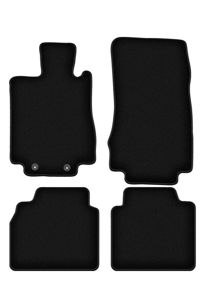 shumee Covorașe BASIC negre din velur pentru: Mercedes S W220 lung (1998-2005)