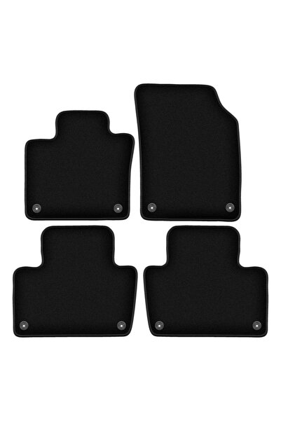 shumee Covorașe BASIC negre din velur pentru: Volvo XC90 II SUV (2015-)