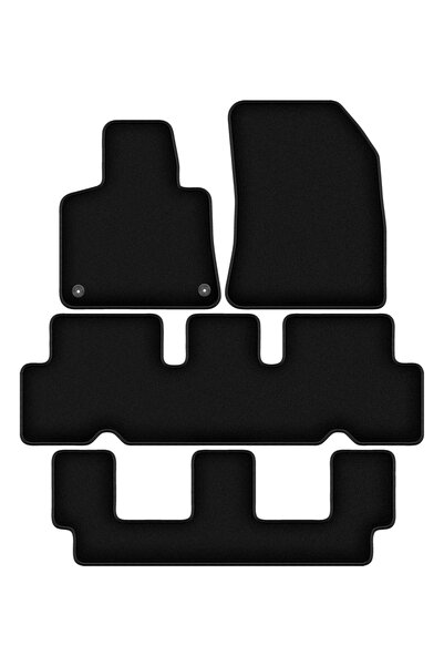 shumee Covorașe BASIC negre din velur pentru: Citroen C4 Grand Spacetourer 7 ...