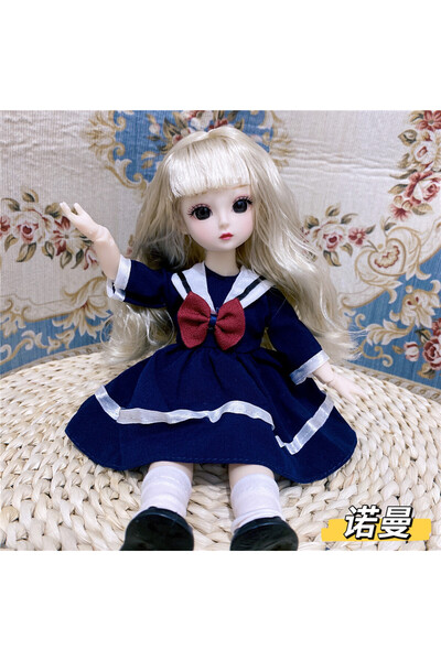 Choice دمية وملابس Q دمية سمينة 30 سم 12 مفصل متحرك 1/6 فستان بناتي ثلاثي الأ...