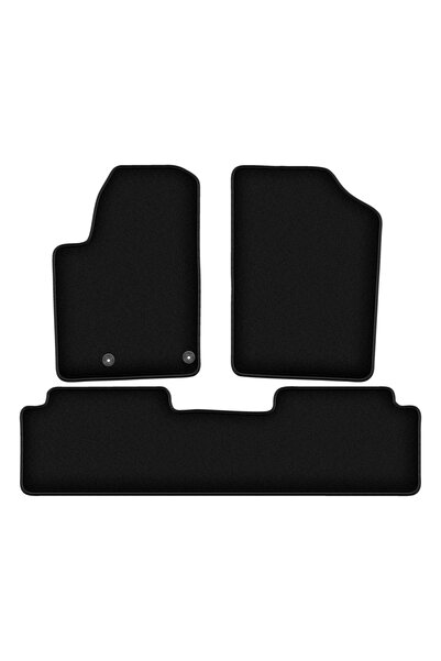 shumee Covorașe BASIC negre din velur pentru: Citroen Berlingo I kombivan, Mu...