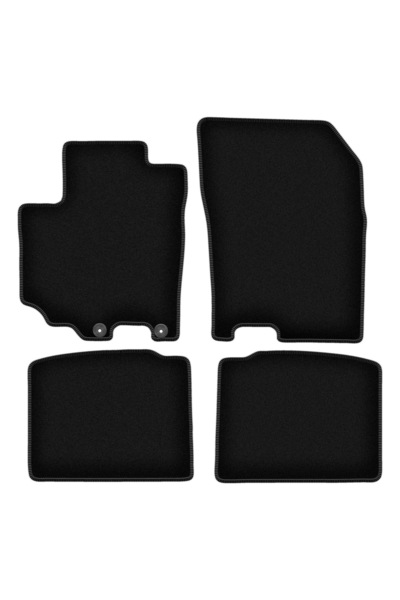 shumee Covorașe BASIC negre din velur pentru: Suzuki SX-4 S-Cross crossover (2013-)