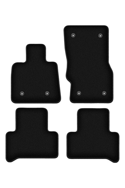 shumee Covorașe BASIC negre din velur pentru: Alfa Romeo Stelvio 2x4 (2WD) SU...