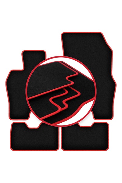 shumee Covorașe auto CARLUX-RED pentru: BMW i8 L15 Roadster (2018-2022)