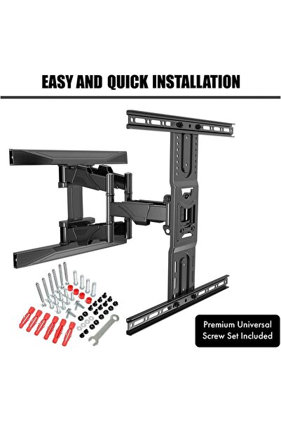Generic ETHU Full Motion TV Wall Mount Bracket for 40-80 Inch TV, Swivel & Tilt, up to 99 lbs, VESA 600x400m
