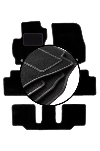 shumee Set covorașe velur pentru: Mazda 5 I cu 7 locuri (2005-2010)