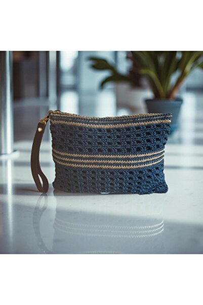 TURALLİ Geantă de mână din macrame cu design special, în două culori