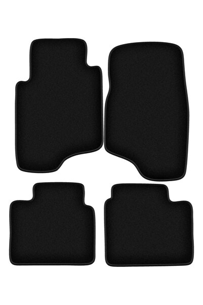 shumee Covorașe BASIC negre din velur pentru: Mitsubishi Pajero II off-road (...