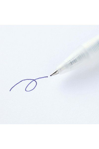 Muji قلم حبر جاف من نوع جل نوك، 0.5 مم، أزرق