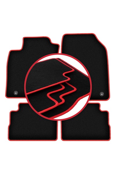 shumee Covorașe auto CARLUX-RED pentru: Opel Vectra C liftback, hatchback, se...