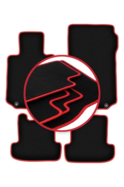 shumee Covorașe auto CARLUX-RED pentru: Mercedes W207 Coupe Clasa E (2009-)