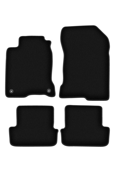 shumee Covorașe BASIC negre din velur pentru: Renault Laguna III coupe (2007-2015)