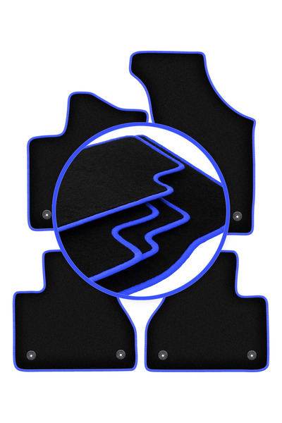 shumee Covorașe auto CARLUX-BLUE pentru: Volkswagen Phaeton sedan (2002-2016)