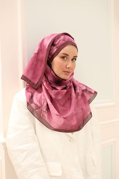 Silk Home Nariya Shawl - 90006 - Plum