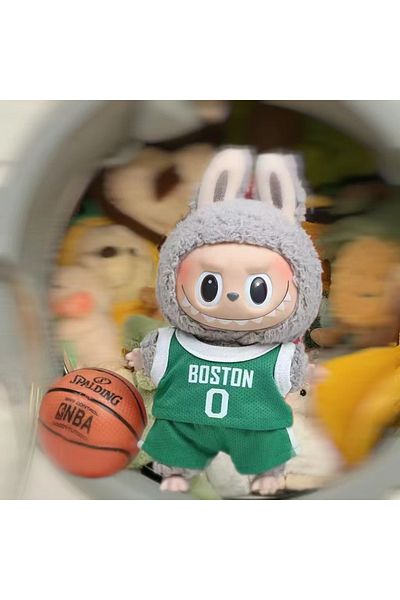 Miniso Only clothes 7 New Sale Only Selling Clothes 17cm First Second Generation Labubu Basketball Clothes