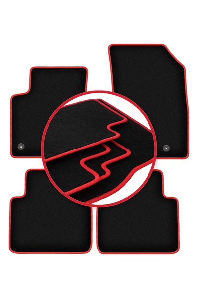 shumee Covorașe auto CARLUX-RED pentru: Opel Crossland X crossover (2017-)