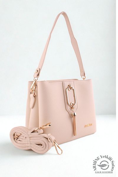 Armine Original Armine Premium Quality Women's Shoulder and Hand Bag Suitable for Daily Use 361 Cream