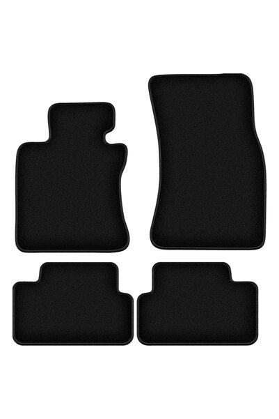 shumee Covorașe BASIC negre din velur pentru: BMW 6 E64 cabrio (2003-2010)