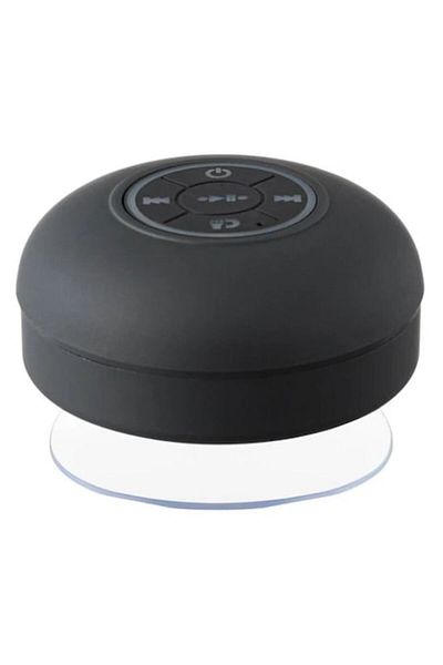 OEM Portable Waterproof Bluetooth Speaker 3W with LED Light and Suction Cup Ø9cm