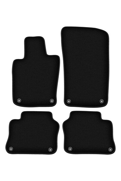 shumee Covorașe BASIC negre din velur pentru: Porsche Panamera fastback (2009...