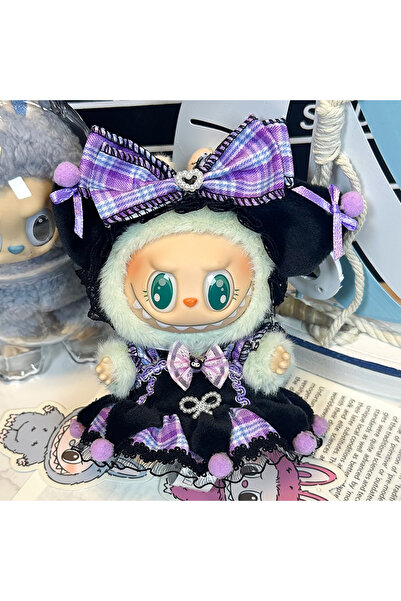 Miniso لا دمية 02 لدمى لابوبو 17 سم إكسسوارات ملابس الدمية DIY أرنب فروي طويل الأذن نبضات القلب التكلفة