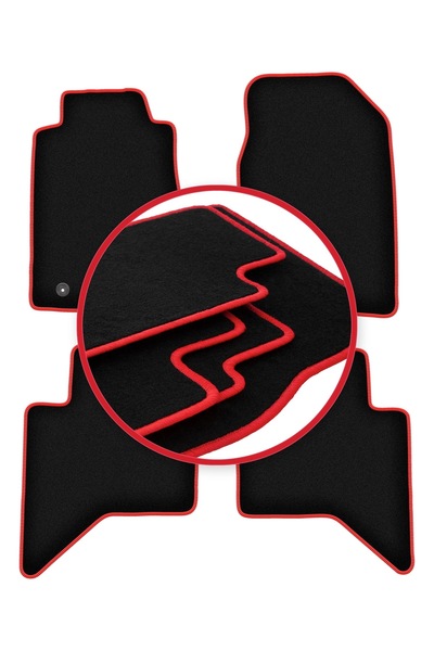 shumee Covorașe auto CARLUX-RED pentru: Isuzu D-MAX II pickup (2011-)