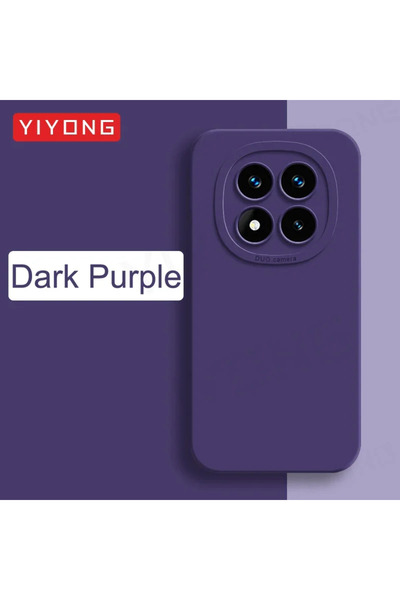 Choice غطاء سيليكون ناعم أصلي من YIYONG لهاتف Redmi Note 14 Pro 5G باللون الأرجواني الداكن
