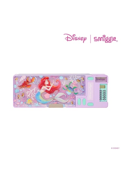 SMIGGLE - Disney Princess Ariel Automatic Pencil Case with Calculator