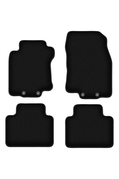 shumee Covorașe BASIC negre din velur pentru: Renault Koleos II SUV (2016-)