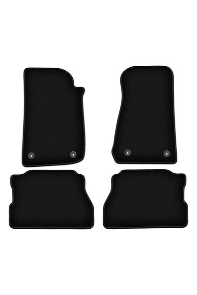 shumee Covorașe BASIC negre din velur pentru: Jeep Wrangler IV Rubicon off-road (2017-)