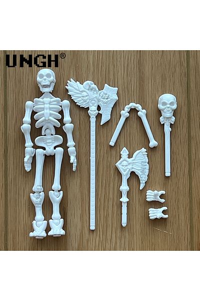 Choice Green Ungh Halloween Skeleton Bone Frame Figures Model, Dragon 3d Printed Diy Assembly Movable 13 Bo